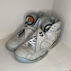 RARE 2007 Nike Air Jordan 8 VIII Retro ‘Ice Blue’ Mens 9 Womens 10.5